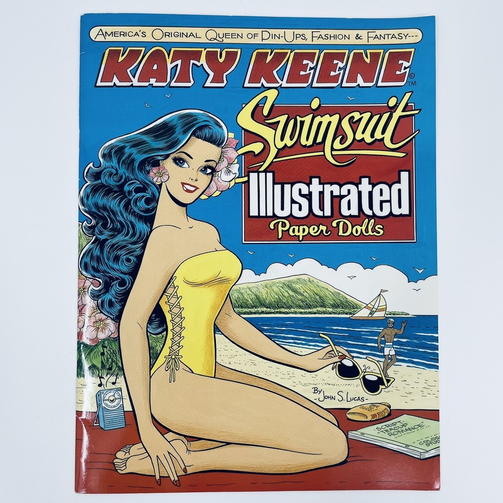 Katy‎ Keene Swimsuit Illustrated Paper Dolls 1995 Archie Comics John Lucas Vtg